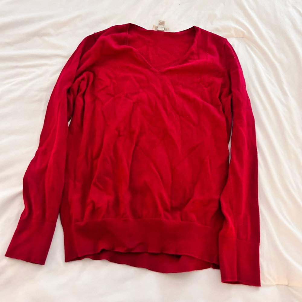 Loft red sweater